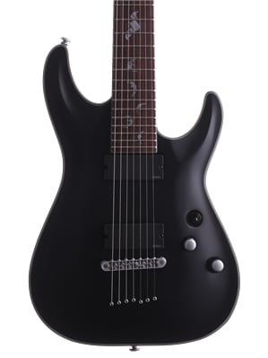 Schecter Damien Platinum 7 String Electric Guitar Satin Black